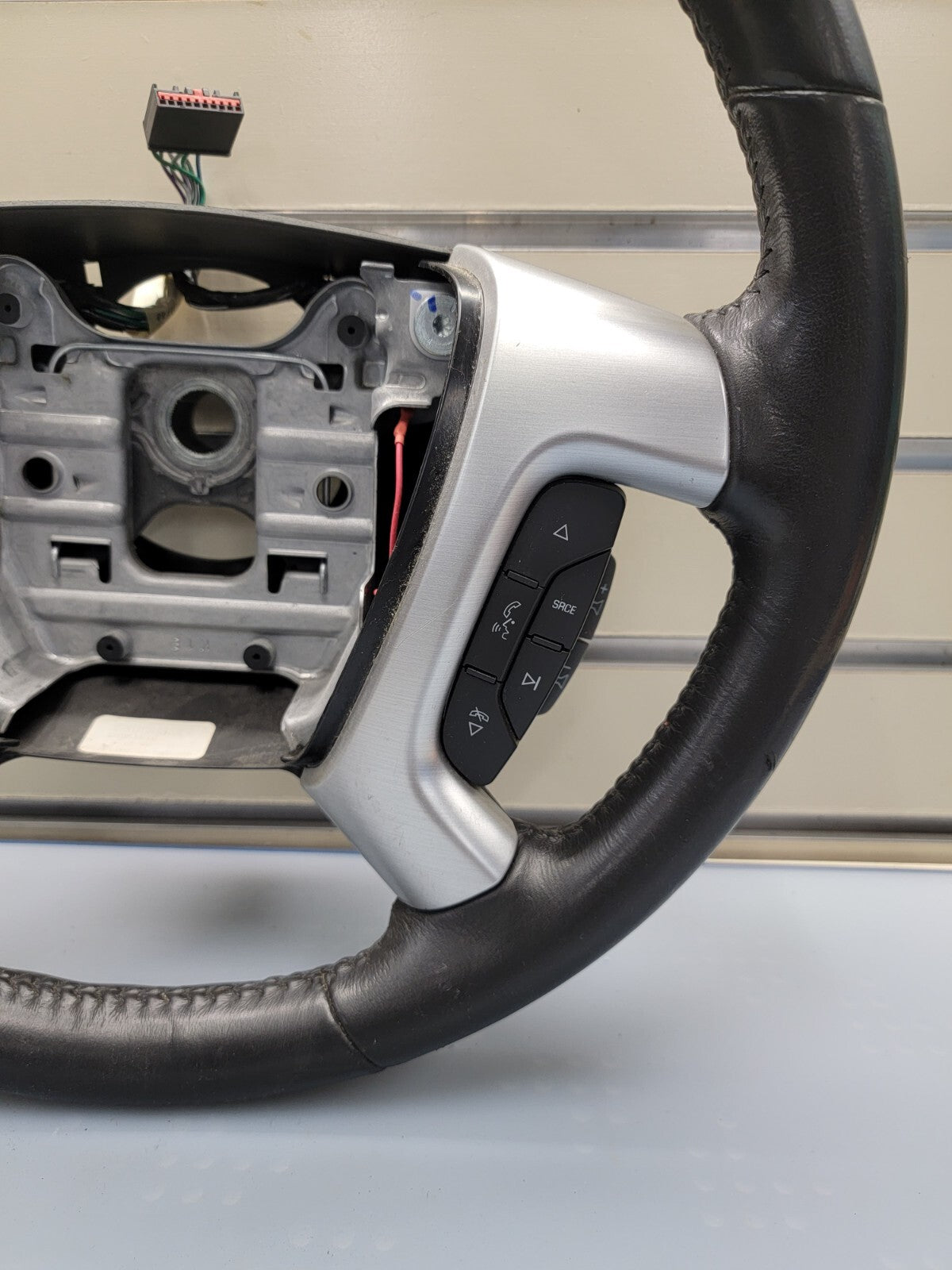 🔥07-17 GMC Acadia 08-17 Buick Enclave Steering Wheel Column Manual Cruise Black