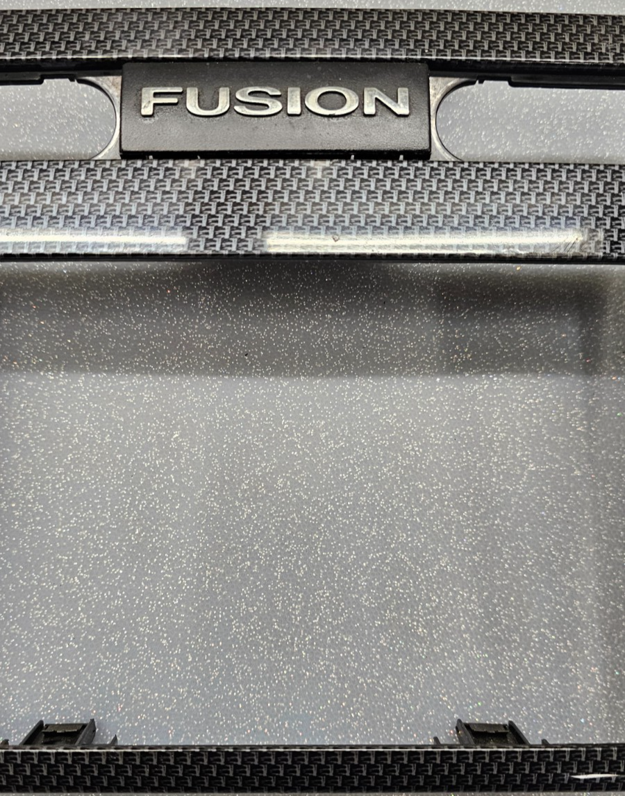 🔥06-09 Fusion Milan Dash Trim Panel FM Radio Stereo Bezel CARBON BLACK/SILVER