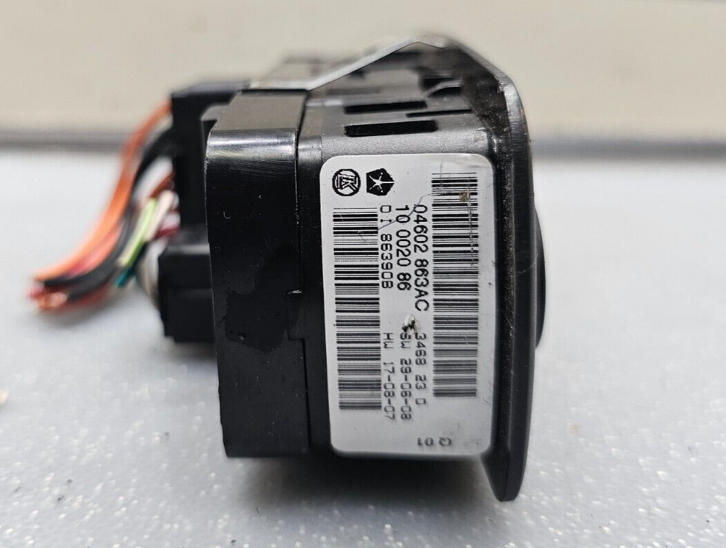09-12 Dodge Ram 1500 2500 Left Driver Master Power Window Switch Assembly Black
