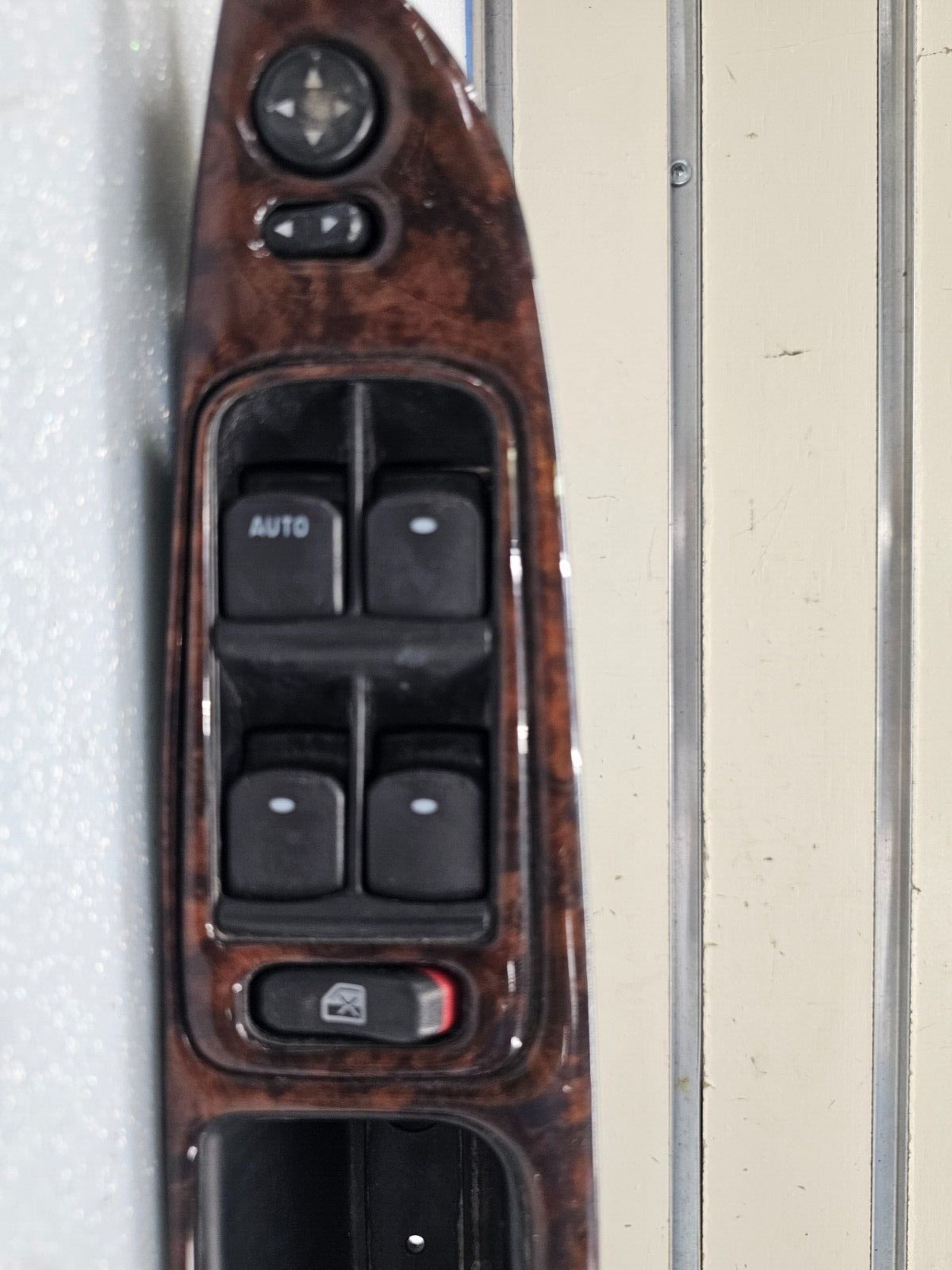 🔥10-12 Chevy Malibu Left Driver Master Power Window Mirror Switch Assembly Wood