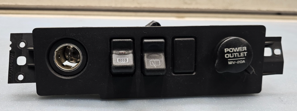 🔥97-01 Jeep Cherokee XJ Rear Wiper Defrost Switch Control Black