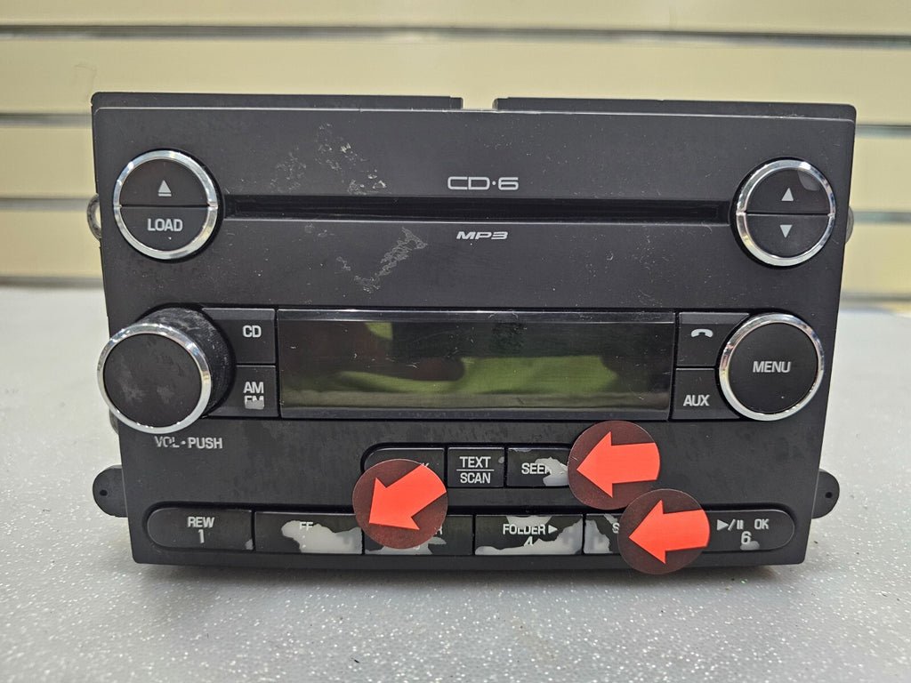 🔥07-10 Ford Edge Dash AM FM AUX MP3 Radio Stereo Receiver CD Player OEM