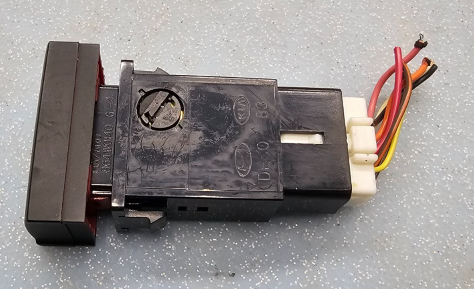 🔥07-09 SANTA FE HAZARD FLASHER EMERGENCY WARNING SWITCH OEM black