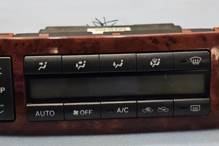 🔥02-06 Camry Dash A/C HVAC AC Heater Temperature Climate Control Unit Wood