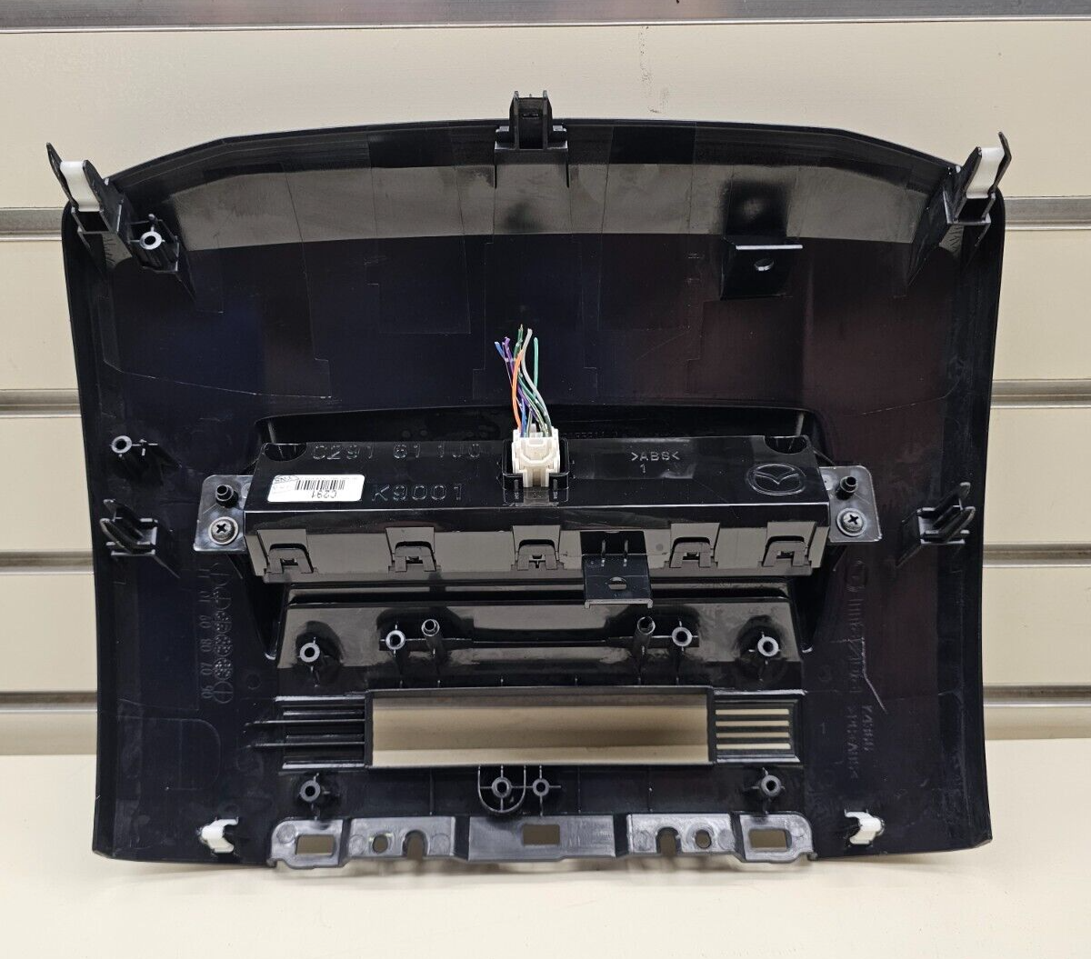 08-10 Mazda 5 MPV Dashboard Trim Piece Panel Clock Surround Top Bezel Black OEM
