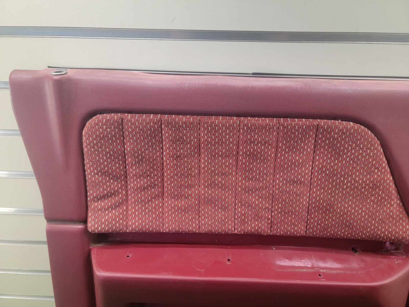 🔥87-96 Dodge Dakota Driver Side Interior Trim Door Panel Manual Crank OEM Red