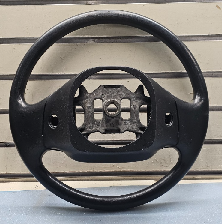 🔥97-03 Ford F150 F250 Expedition Leather Steering Wheel Cruise Cover Black OEM