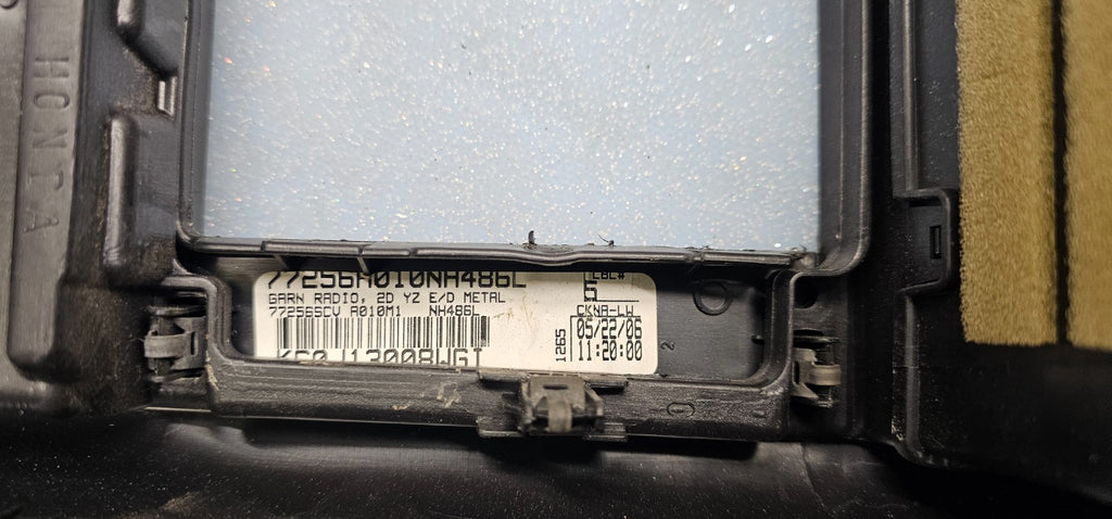🔥03-06 Element Front Center Dash FM Radio Bezel Trim Panel Climate Silver