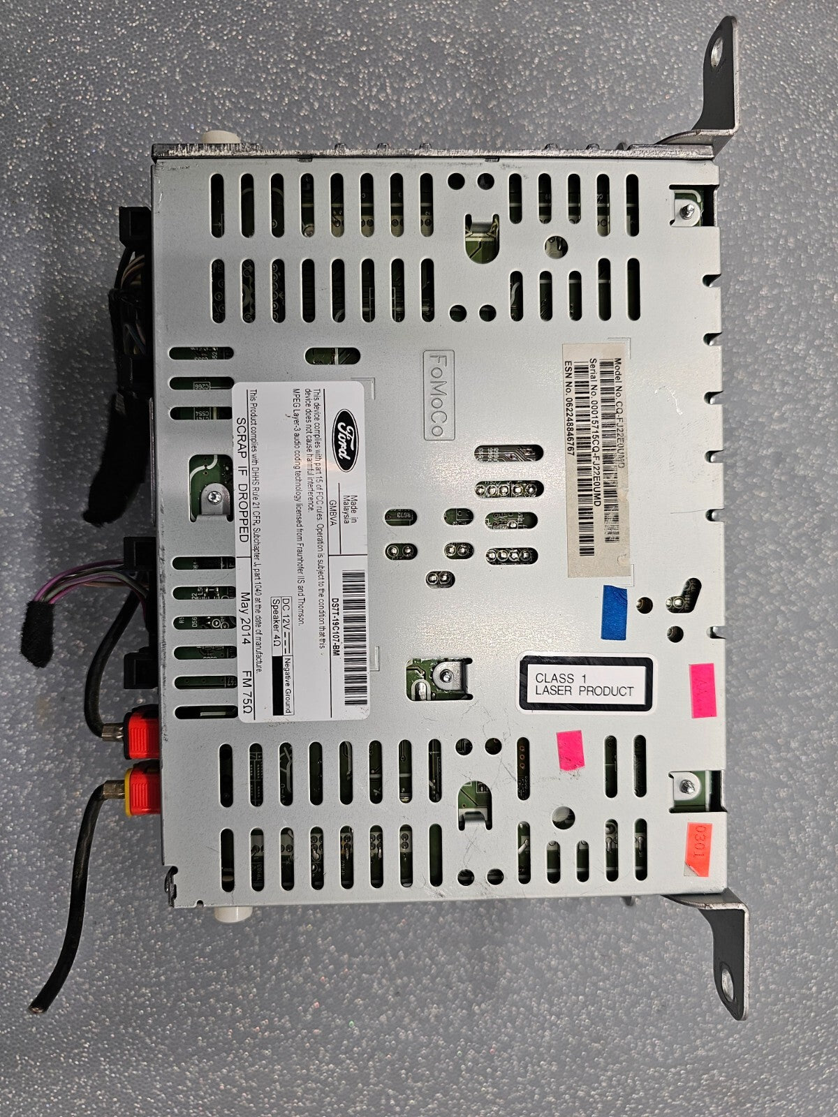 🔥13-15 Ford Fusion Single CD AM FM SAT Radio Receiver Assembly DS7T-19C107-BM