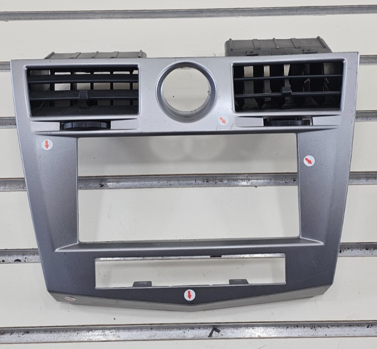 🔥07-10 Chrysler Sebring Center Dash Radio Bezel Surround Trim Panel SILVER OEM