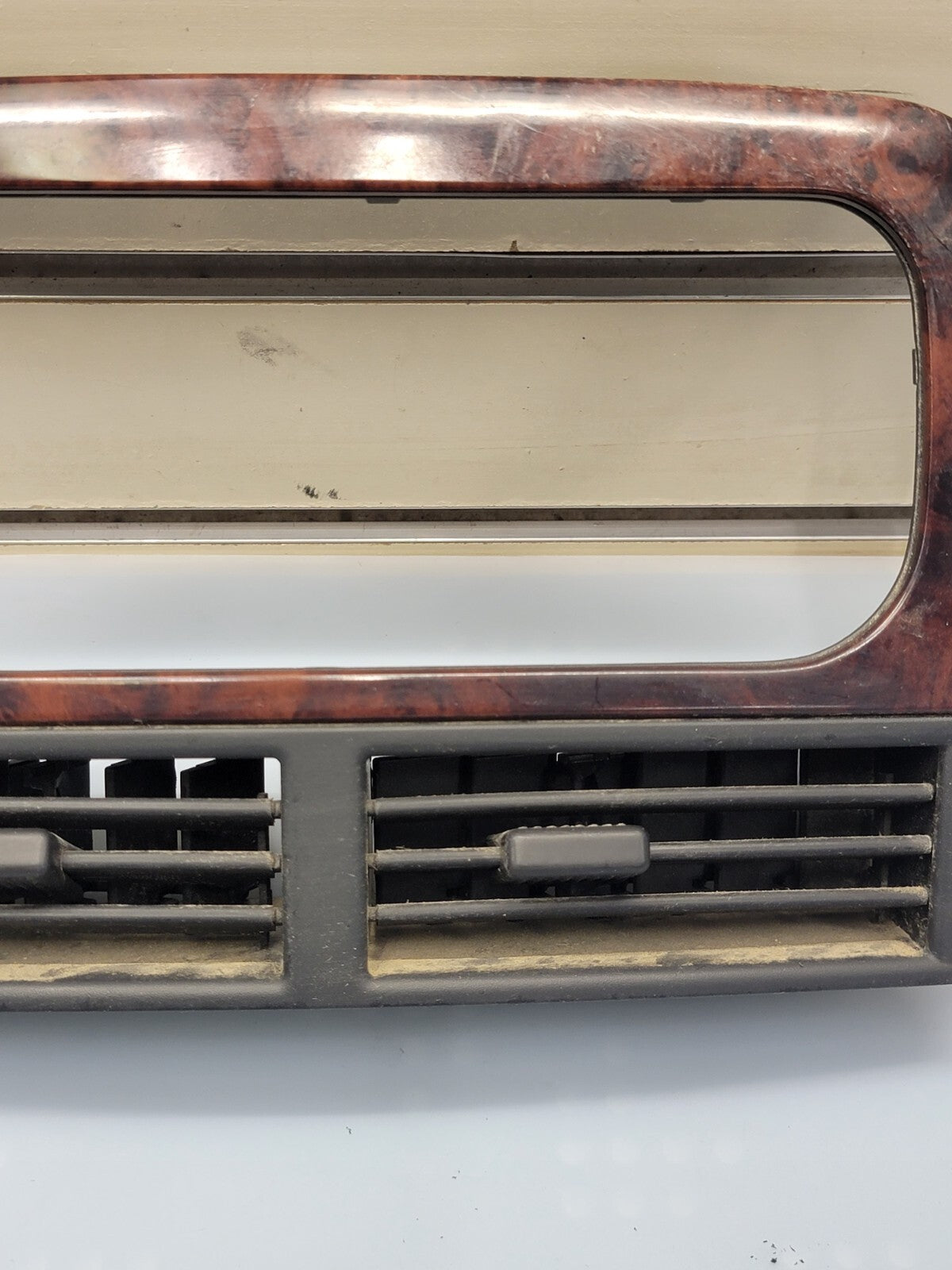 🔥99-04 Jeep Grand Cherokee Center Dash RADIO Bezel A/C Air Vent Trim woodgrain