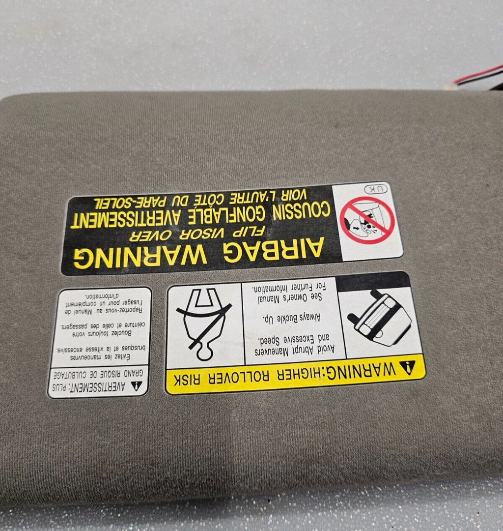 2003-2007 NISSAN MURANO SUN VISOR SHADE Left Driver Side LH ASSEMBLY Dark Grey