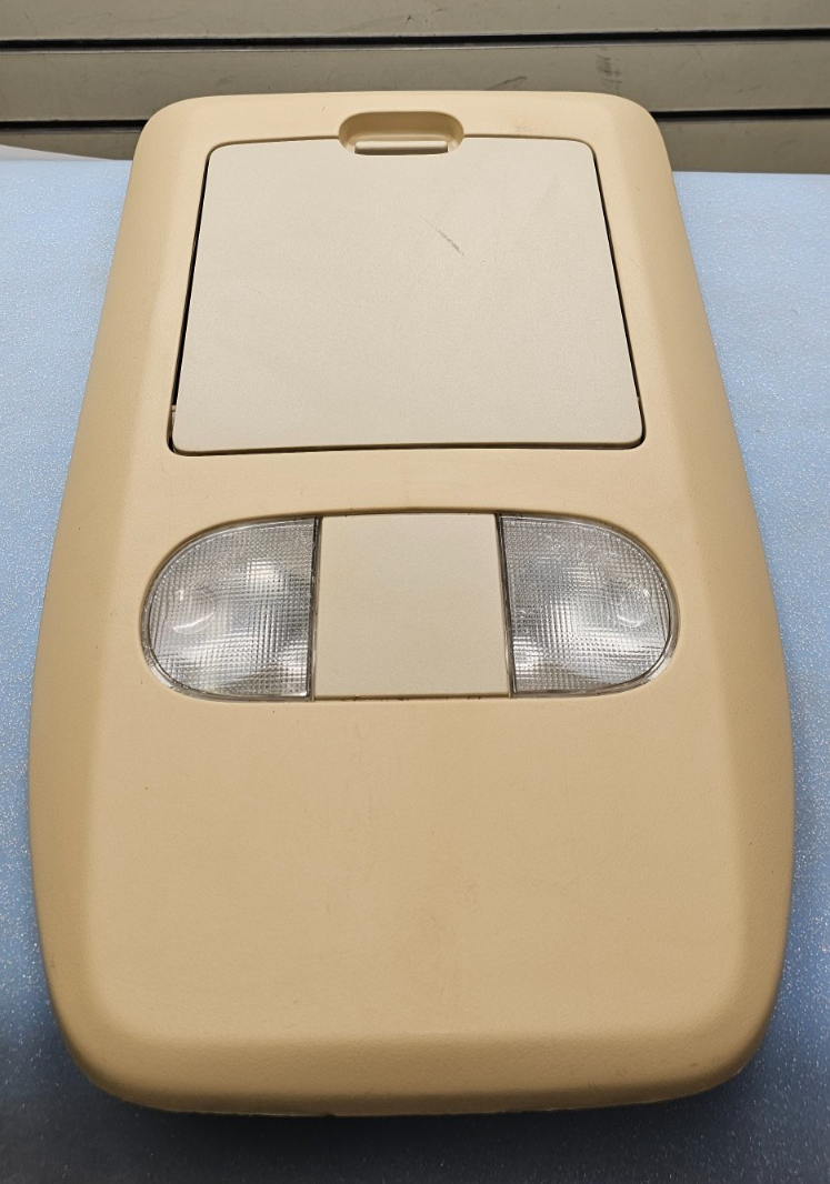 🔥04-08 Ford F-150 F150 Overhead Console DOME Light Lamp Roof Storage Tan