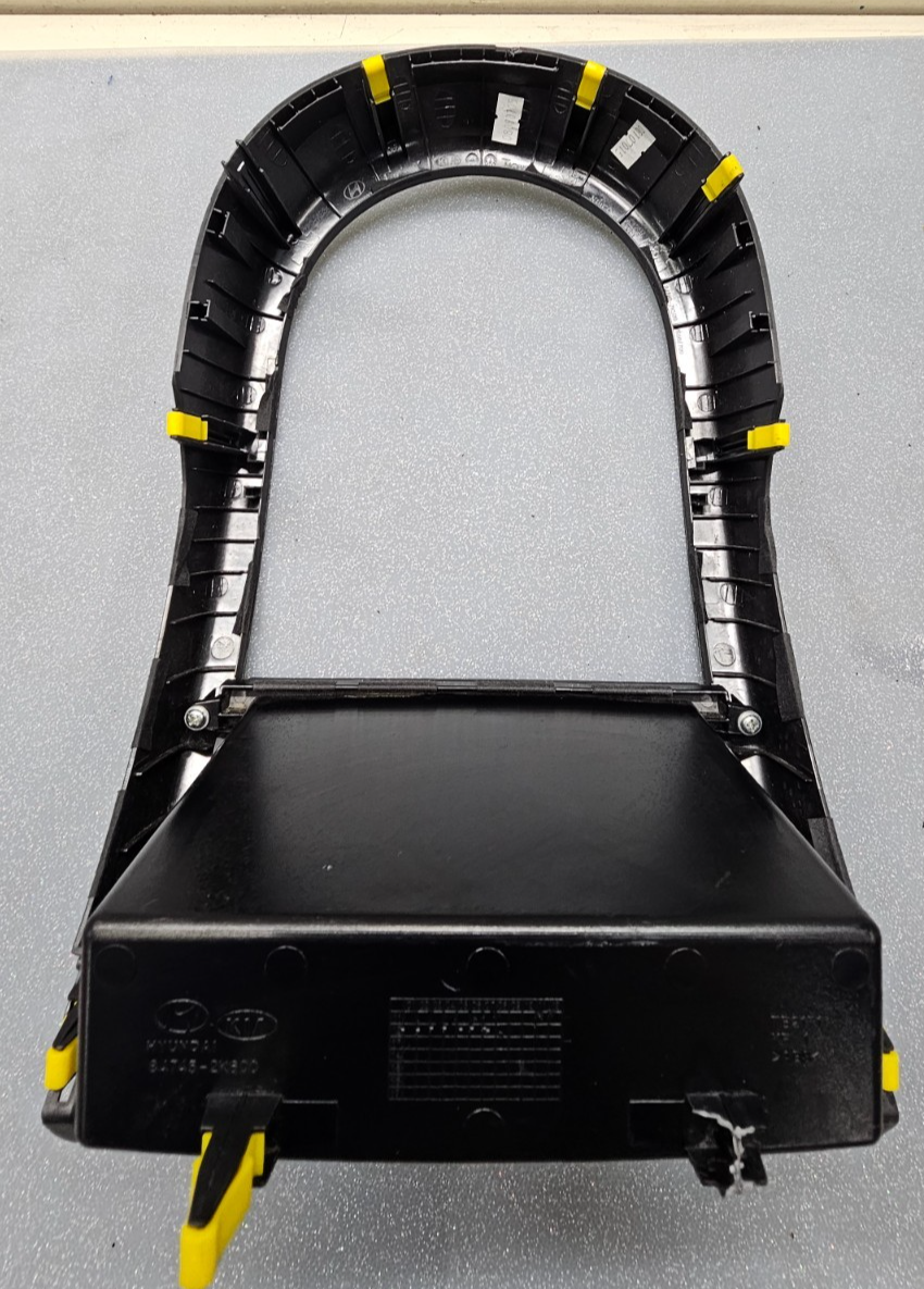 🔥12-13 SOUL Radio Bezel Lower Center Climate Dash Trim Panel Cubby Black OEM