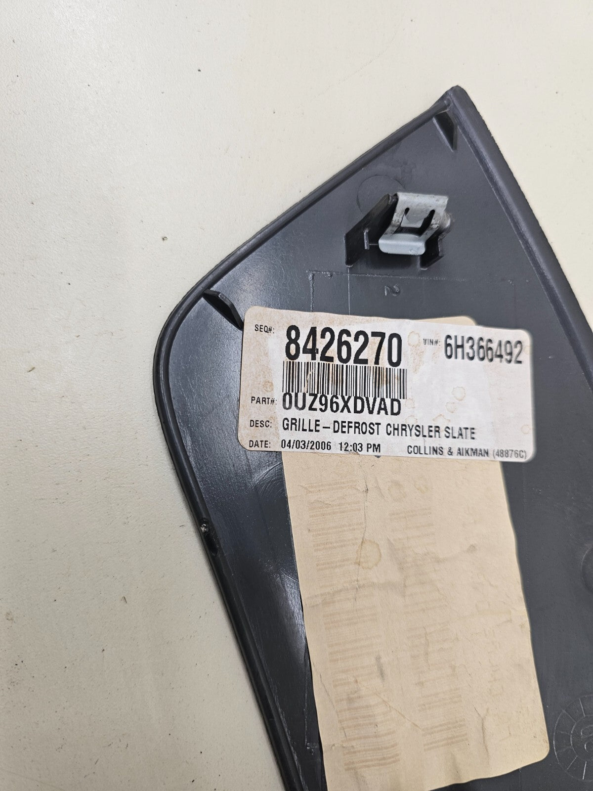 🔥05-07 CHRYSLER 300 UPPER DASHBOARD DASH PAD TRIM DEFROST PANEL BLACK OEM DP5