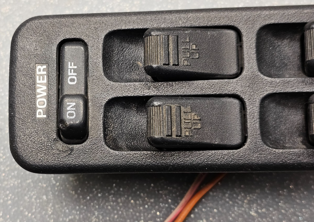 87-94 Mazda 323 Front Left Driver Master Power Window Door Switch Assembly Black