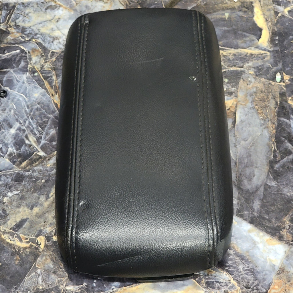 🔥02-09 Chevy Trailblazer GMC ENVOY Center Console Armrest LEATHER Lid BLACK de2