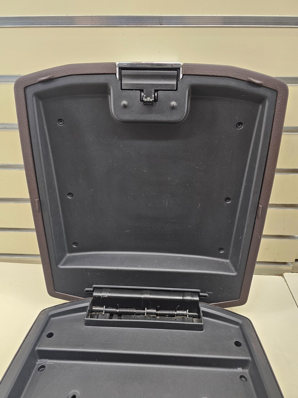 🔥09-12 Dodge RAM 1500 Front Center Console Lid Armrest Leather Cover DARK TAN