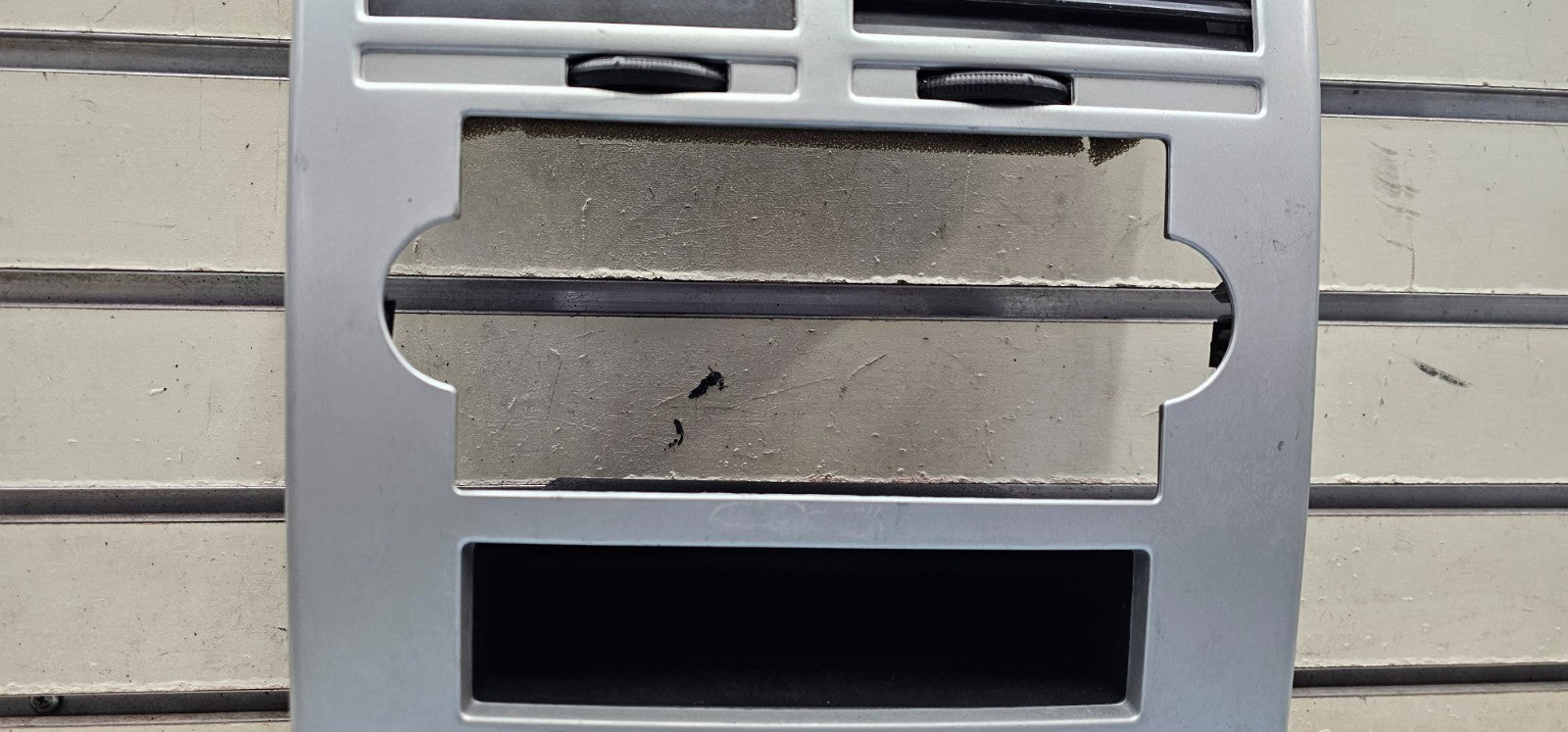 🔥07-09 Dodge CALIBER Dash Radio Center BEZEL Climate Dash Trim Vents Silver B15