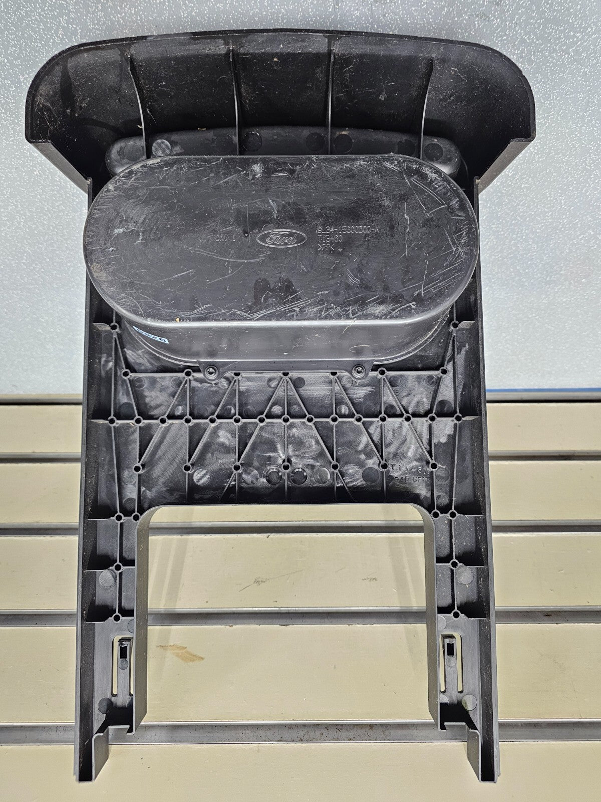 🔥09-14 Ford F-150 Under Center Console Jump Seat Armrest Cup Drink Holder Black