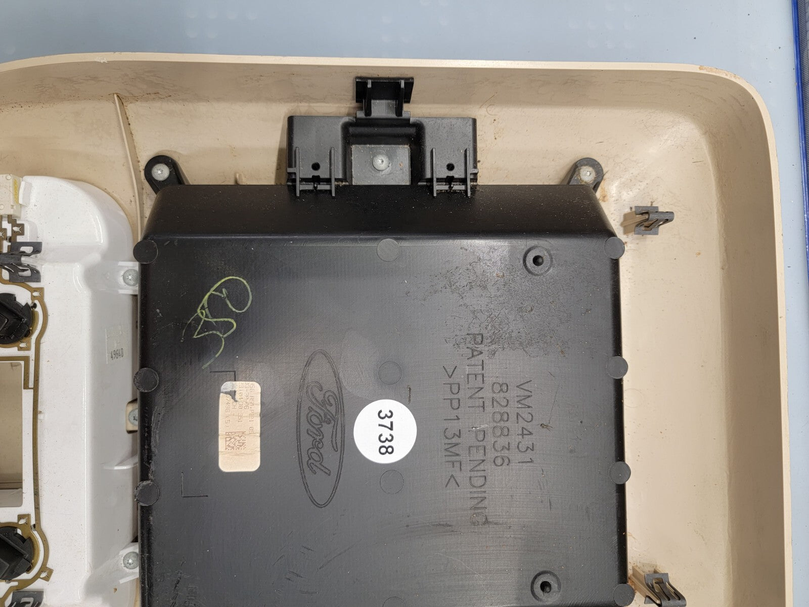🔥04-08Ford F-150 Overhead Console DOME Map Light Lamp Roof Storage Assembly TAN