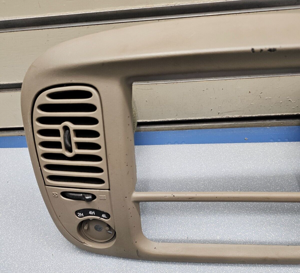 🔥97-03 Ford F150 Center Dash Radio Climate Trim Stereo BEZEL Panel Line TAN