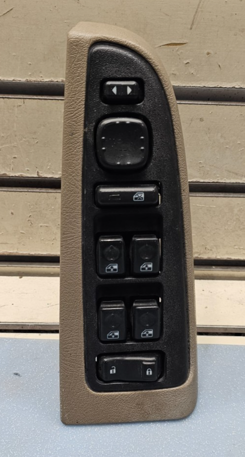 2003-2006 CHEVY SILVERADO SUBURBAN GMC YUKON DRIVER POWER WINDOW SWITCH TAN OEM