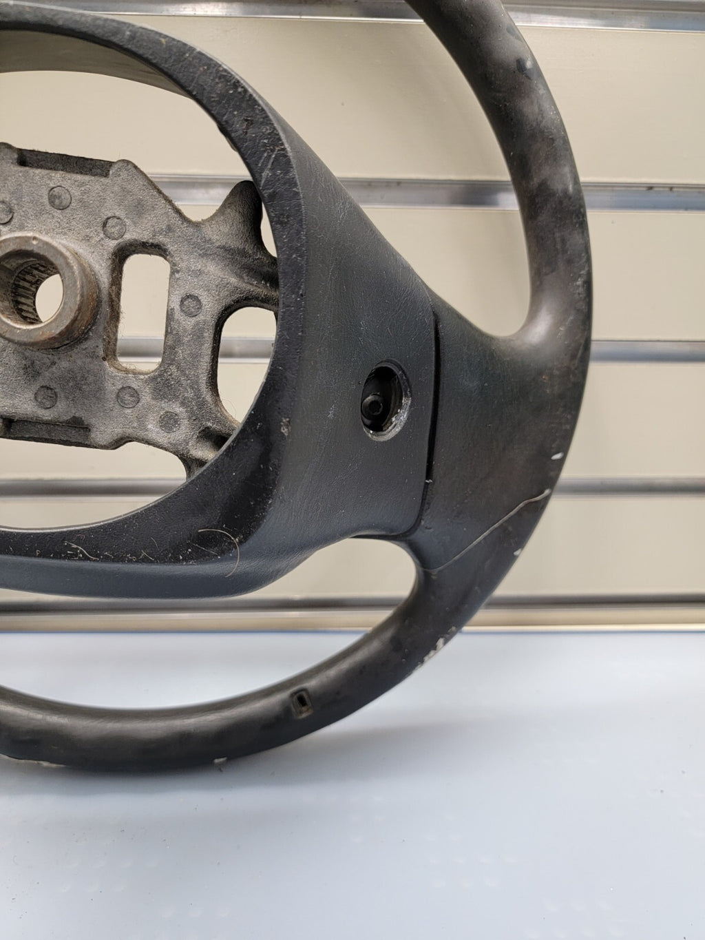 🔥1997-2003 Ford F-150 Leather Steering Wheel Cruise Dash Black