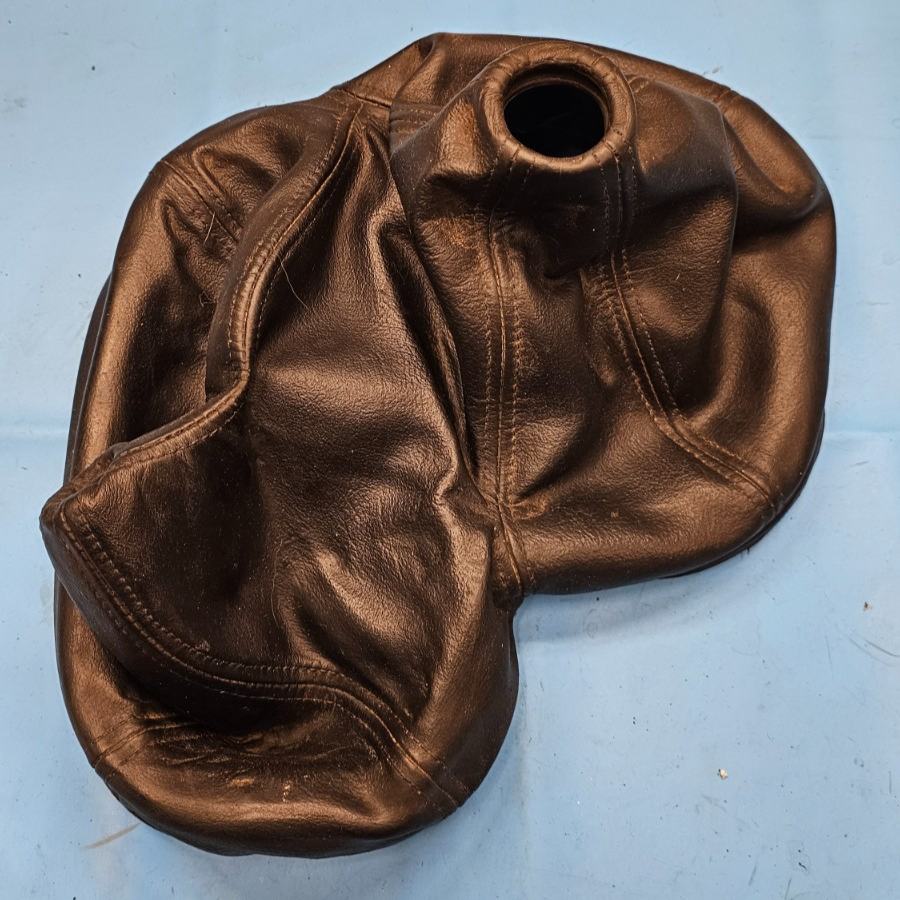 🔥94-97 Dodge Ram 1500 2500 Floor Gear Shifter Shift Boot Bezel Leather Black