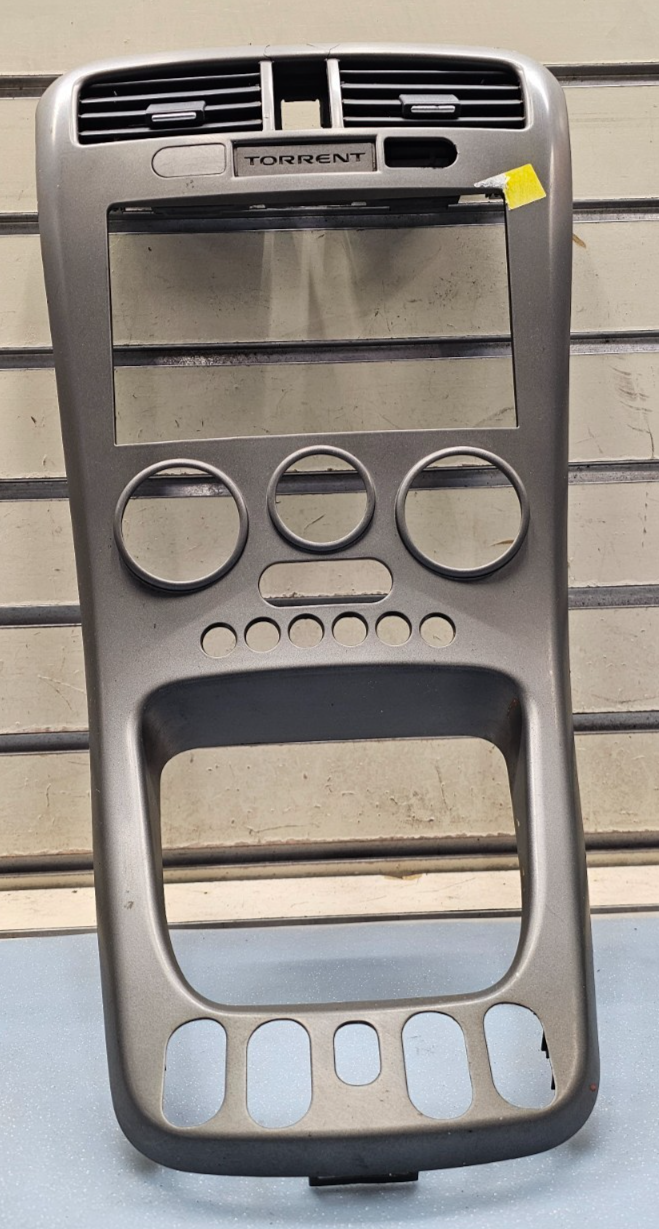 🔥05-06 Chevy Equinox Center Dash Radio Climate Control Bezel Trim Panel Silver