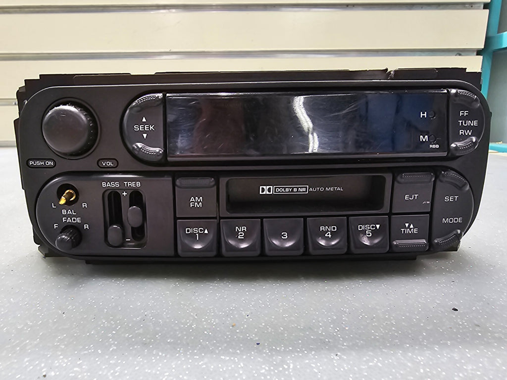 🔥02-07 Dodge Caravan Jeep Chrysler Raz Radio CD Player & Cassette Tape AM FM