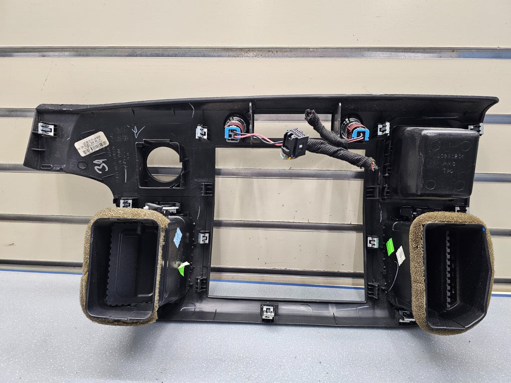 🔥07-14 Silverado SIERRA Center Dash Radio Bezel AC Climate Trim Panel BLACK B6