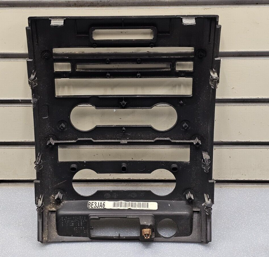🔥09-12 Ford F150 Center Dash AM/FM Radio Stereo Bezel Trim Panel Carbon Black