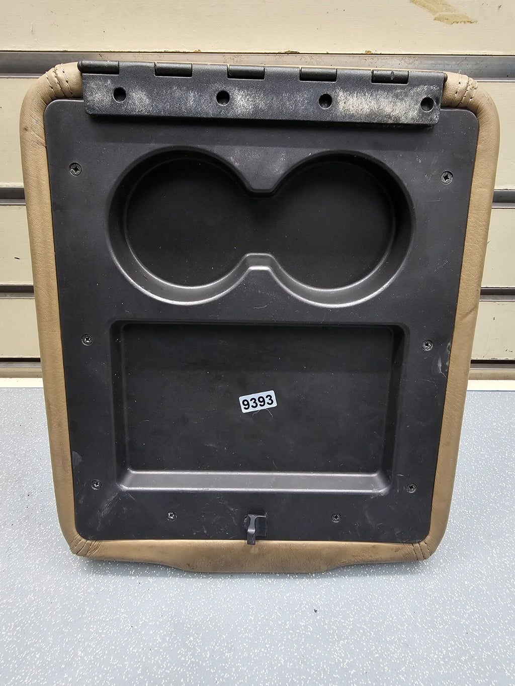 🔥99-04 Land Rover Discovery Center Console Leather Armrest Top Lid Assembly Tan