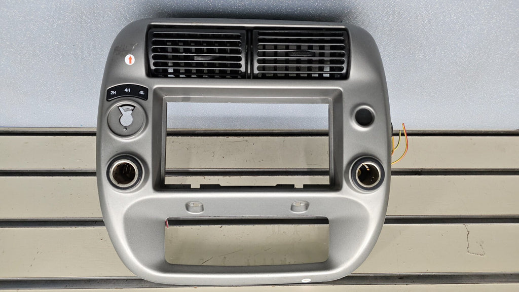 95-10 Ford Ranger EXPLORER Center Dash Radio Trim Surround Bezel Trim SILVER B2