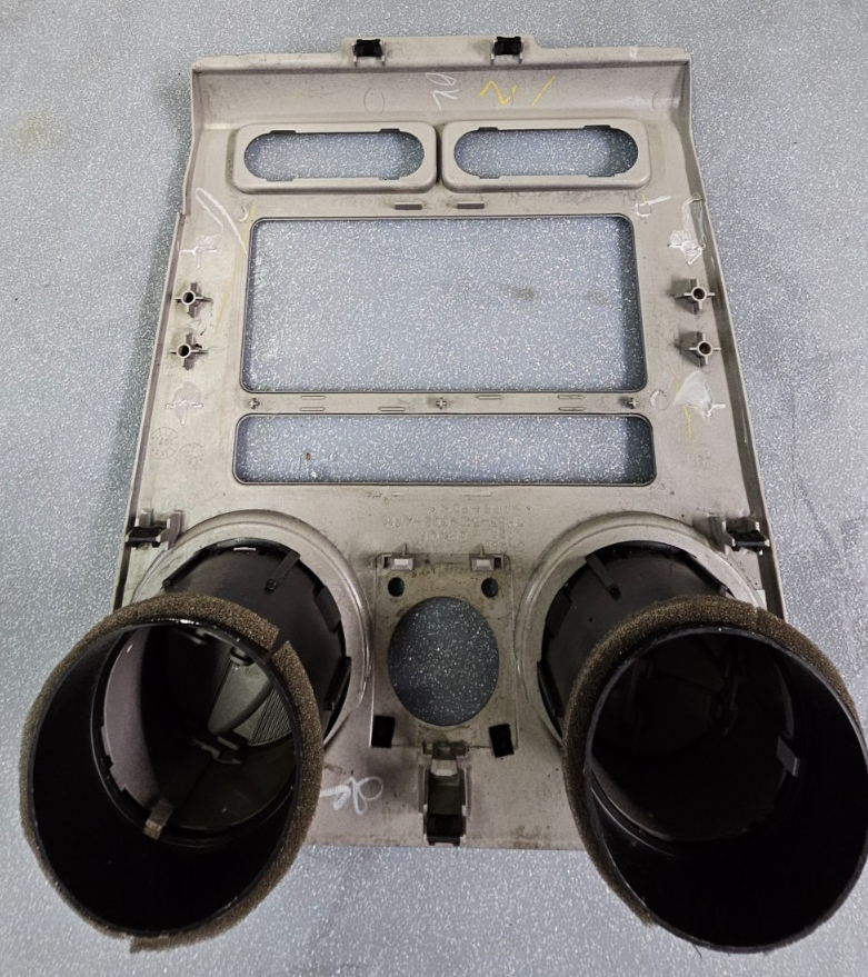 🔥07-09 Lincoln MKZ AM FM Radio Stereo Display Clock Bezel Trim Panel OEM Silver