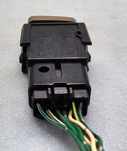 98-02 COROLLA 05-10 AVALON HAZARD EMERGENCY LIGHT SWITCH DRIVER ASSEMBLY DK TAN