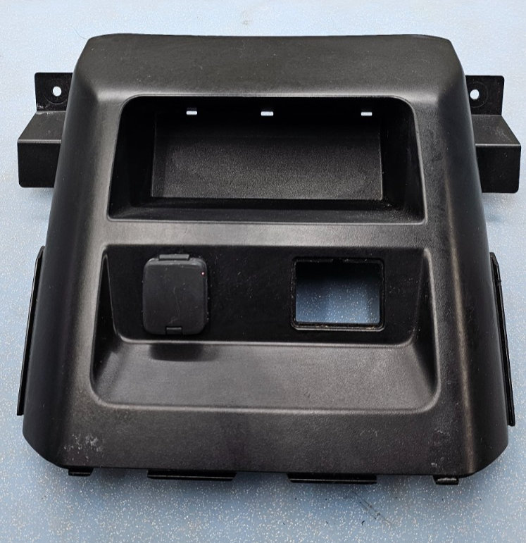 🔥17-20 FORD F150 F250 DASH LOW MEDIA BIN TRAY POCKET 12V POWER PORT BLACK OEM