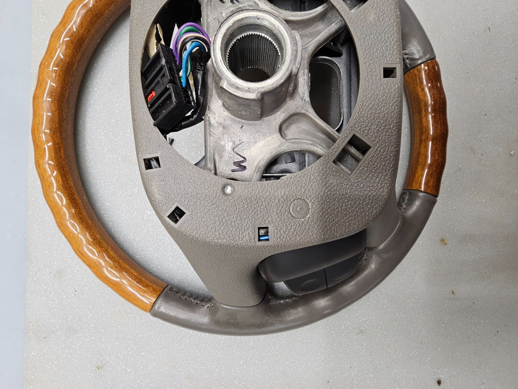 🔥07-17 GMC Acadia 08-17 Buick Enclave Steering Wheel Column Manual Cruise GRAY