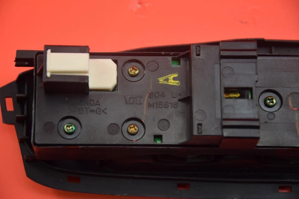 96-00 HONDA CIVIC EX LX 1.6L I4 4D DRIVER LEFT MASTER POWER WINDOW SWITCH BLACK