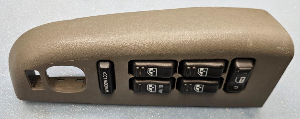 🔥99-02 Suburban Yukon Left Driver Master Power Window Switch Assembly Gray