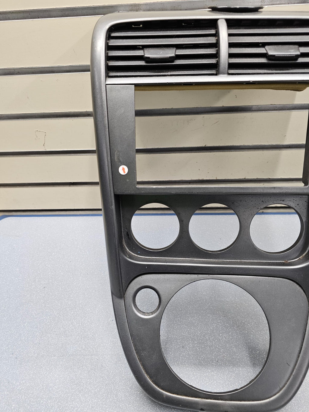 🔥03-06 Element Front Center Dash FM Radio Bezel Trim Panel Climate Silver/Black
