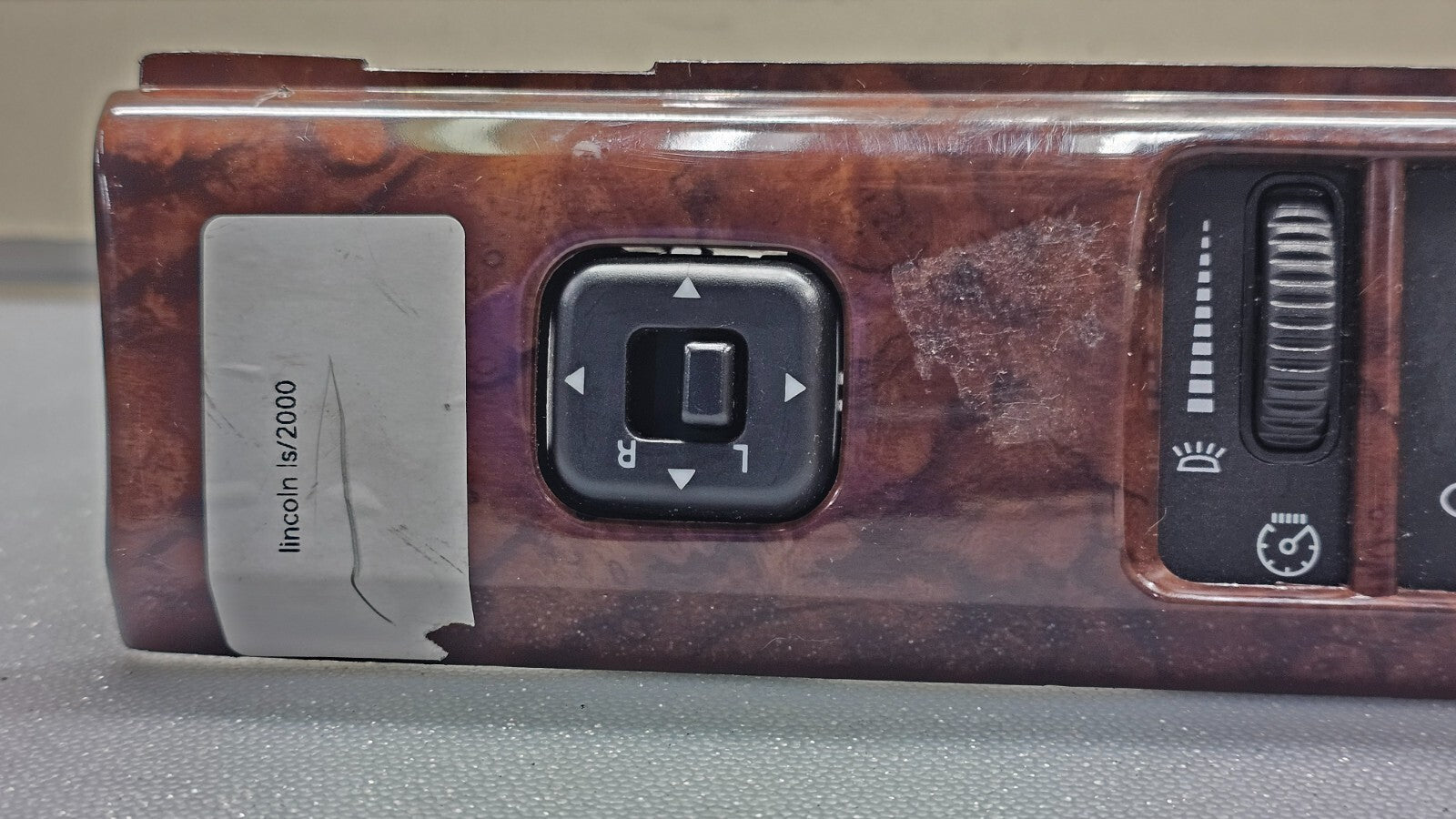 🔥00-02 Lincoln LS Dash Headlight Lamp Control Switch Assembly Woodgrain