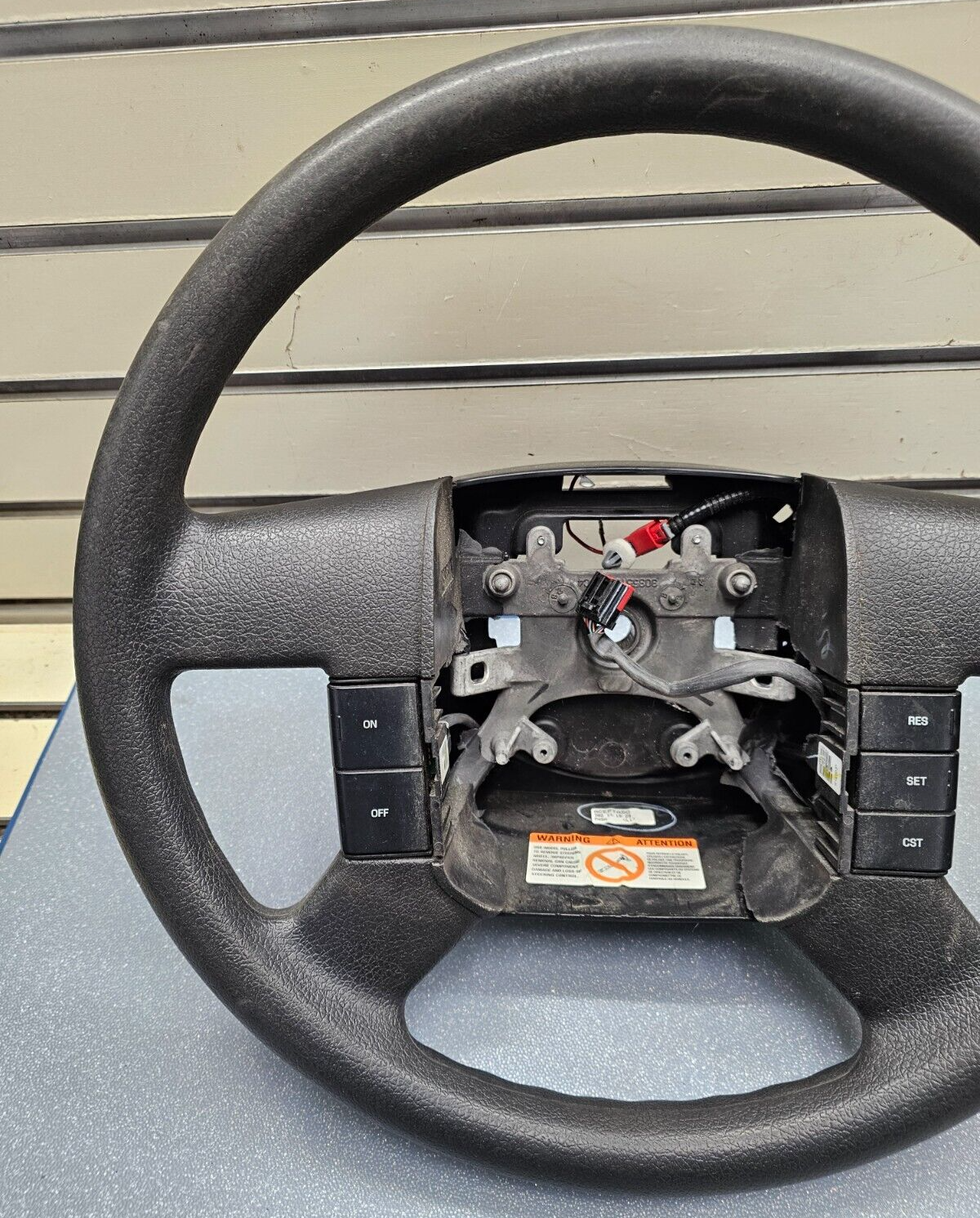 🔥04-08 Ford F-150 Rubber Left Driver Steering Wheel Cruise Control Black OEM