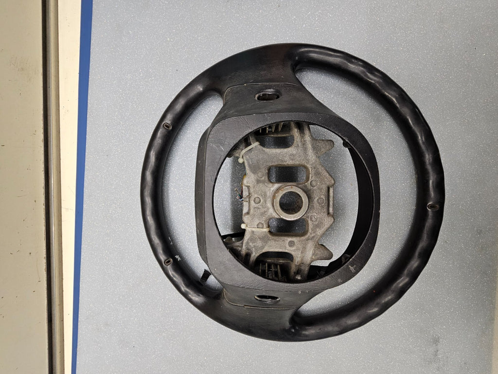 🔥1997-2003 Ford F-150 F-250 EXPEDITION Leather Steering Wheel Cruise Black OEM