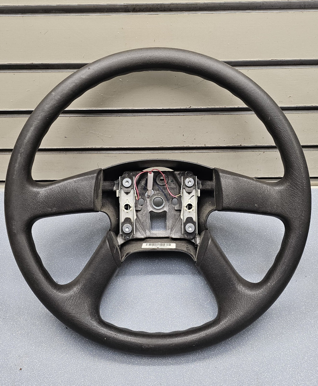 🔥03-06 SILVERADO SIERRA YUKON TAHOE SUBURBAN STEERING WHEEL LEATHER BLACK
