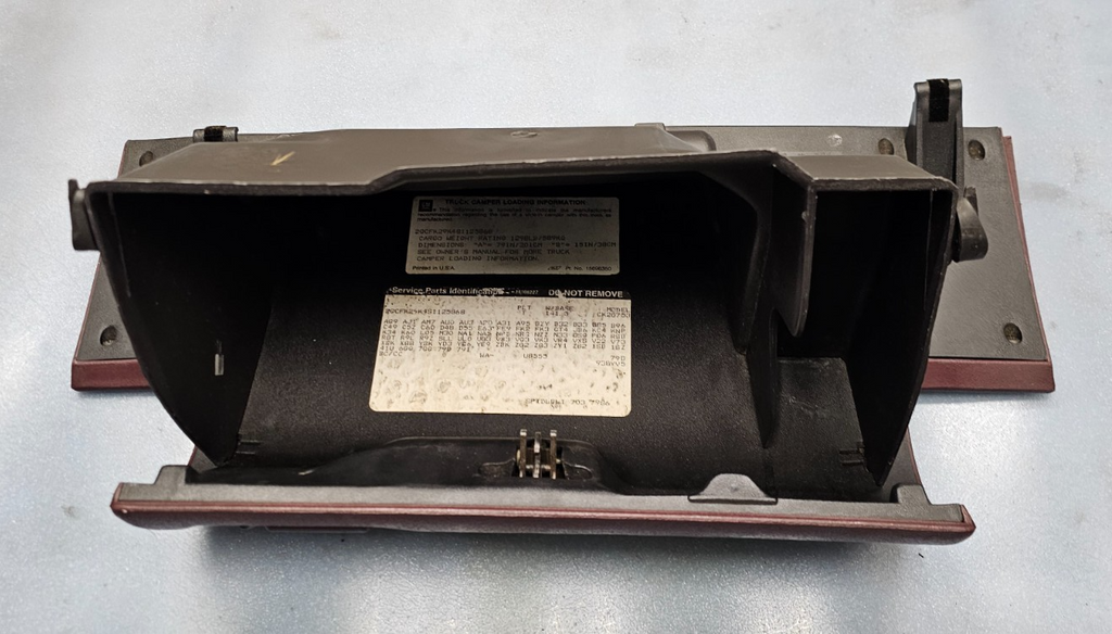 🔥95-99 CHEVY GMC TRUCK SILVERADO C/K Glove Box Storage Door RED G2