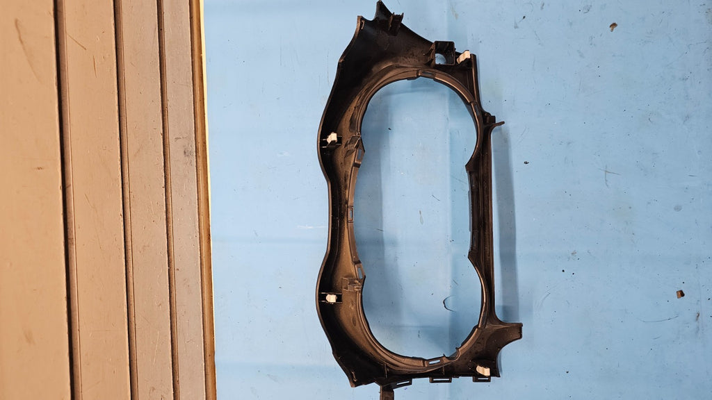 08-15 LANCER EVO DASH INSTRUMENT CLUSTER SPEEDOMETER TRIM BEZEL COVER BLACK