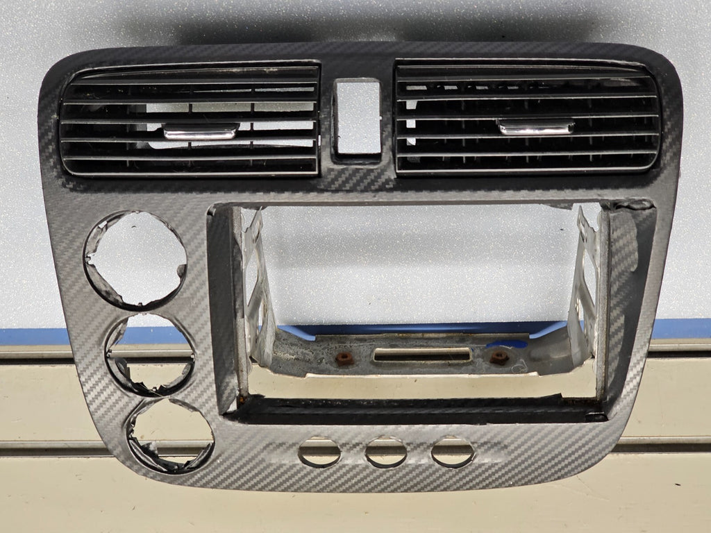 🔥01-05 HONDA CIVIC DASH AM FM RADIO DISPLAY BEZEL CLIMATE CONTROL ASSEMBLY OEM