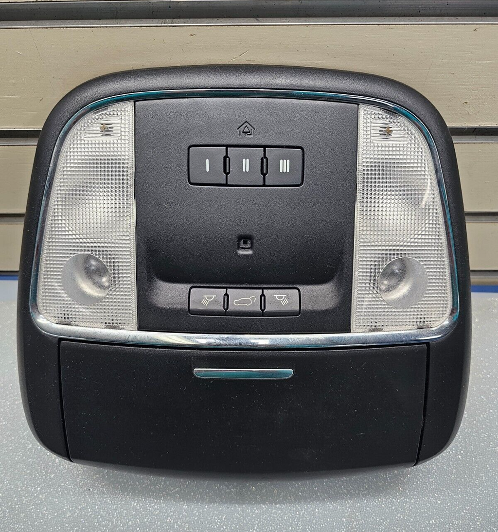 11-15 GRAND CHEROKEE Black Overhead Roof Console Sunroof Liftgate Storage Black